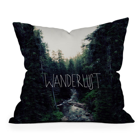Leah Flores Wanderlust 1 Outdoor Throw Pillow