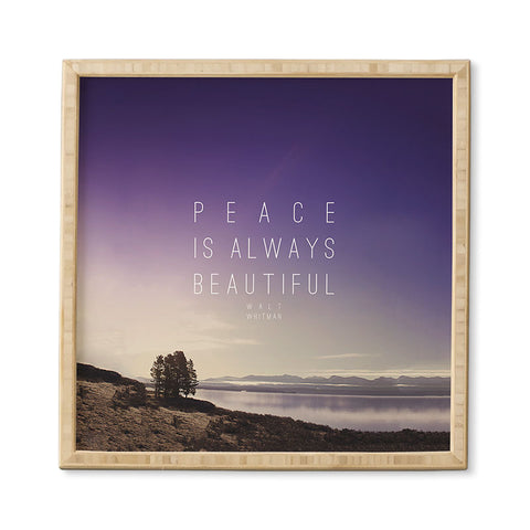 Leah Flores Whitman Peace Framed Wall Art