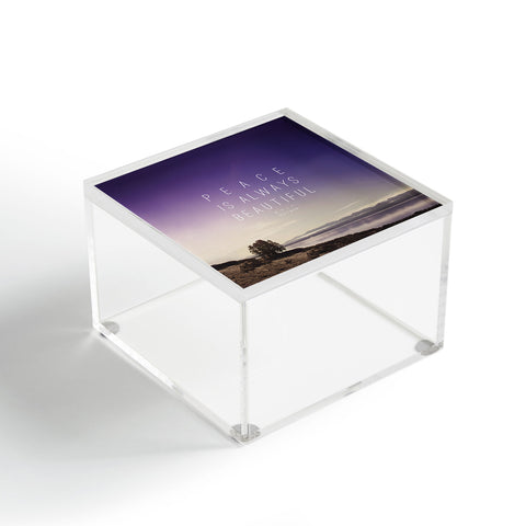 Leah Flores Whitman Peace Acrylic Box