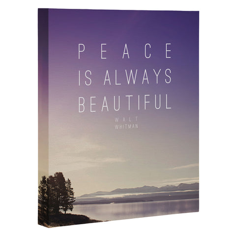 Leah Flores Whitman Peace Art Canvas