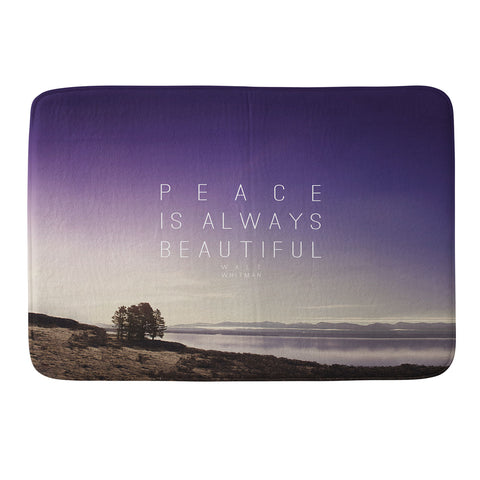 Leah Flores Whitman Peace Memory Foam Bath Mat