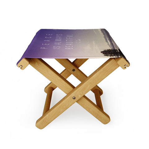 Leah Flores Whitman Peace Folding Stool