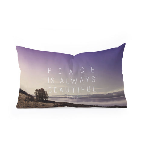 Leah Flores Whitman Peace Oblong Throw Pillow