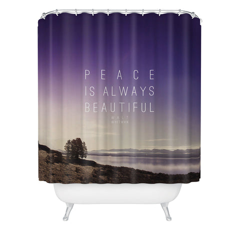 Leah Flores Whitman Peace Shower Curtain