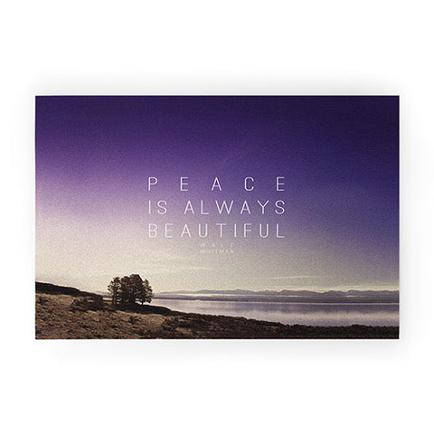 Leah Flores Whitman Peace Welcome Mat