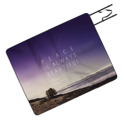 Leah Flores Whitman Peace Picnic Blanket