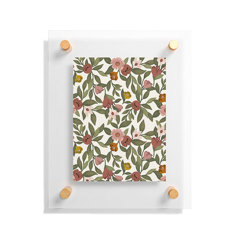 Lebrii Febe Floral Pattern Floating Acrylic Print