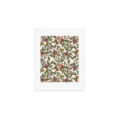 Lebrii Febe Floral Pattern Art Print