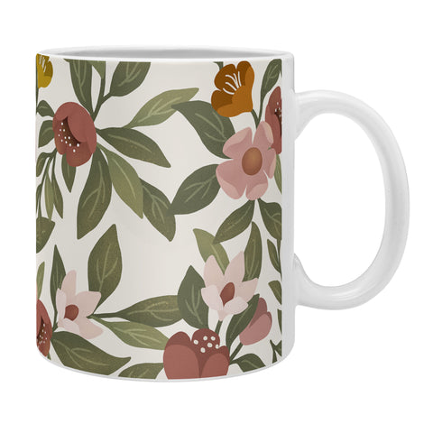 Lebrii Febe Floral Pattern Coffee Mug