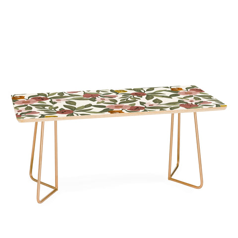 Lebrii Febe Floral Pattern Coffee Table
