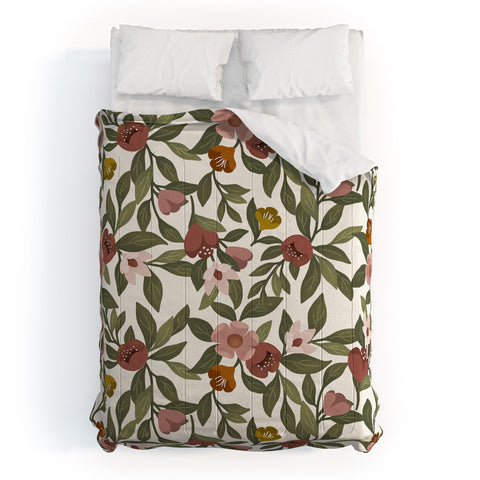 Lebrii Febe Floral Pattern Comforter