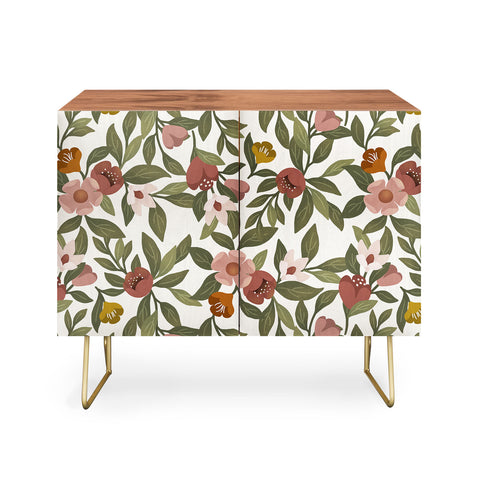 Lebrii Febe Floral Pattern Credenza