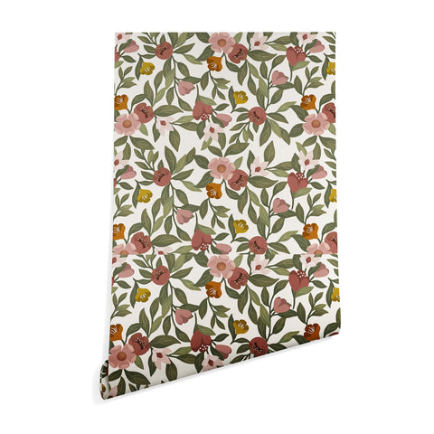 Lebrii Febe Floral Pattern Wallpaper