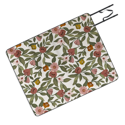 Lebrii Febe Floral Pattern Picnic Blanket
