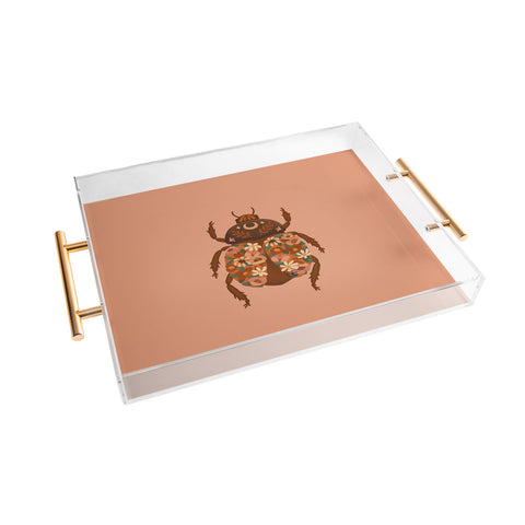 Lebrii Flower Beetle I Acrylic Tray