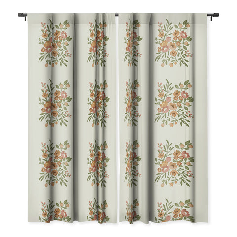 Lebrii Freya Flowers Blackout Window Curtain