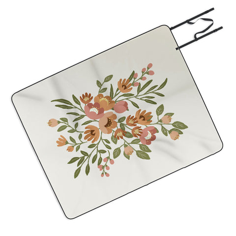 Lebrii Freya Flowers Picnic Blanket
