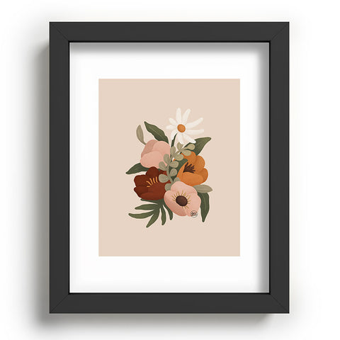 Lebrii Gloria Floral Recessed Framing Rectangle