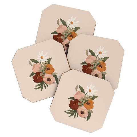 Lebrii Gloria Floral Coaster Set