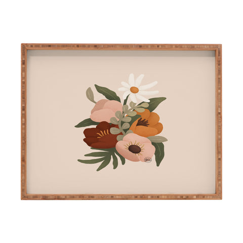 Lebrii Gloria Floral Rectangular Tray