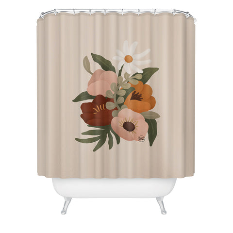 Lebrii Gloria Floral Shower Curtain