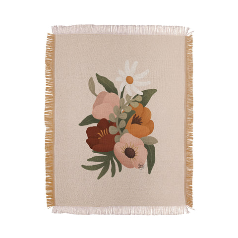 Lebrii Gloria Floral Throw Blanket