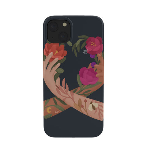 Lebrii Heart Hands Blue Phone Case