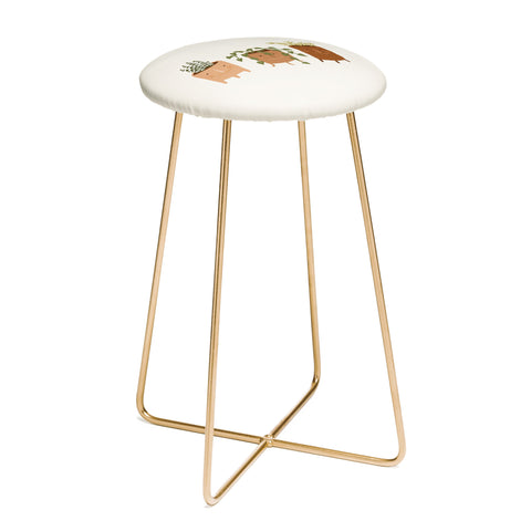 Lebrii Little Face Vases Counter Stool