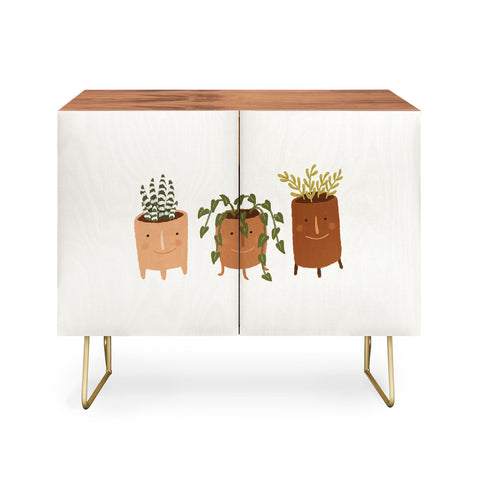 Lebrii Little Face Vases Credenza