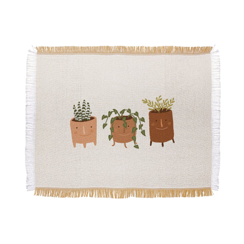 Lebrii Little Face Vases Throw Blanket