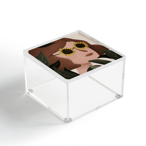 Lebrii Margot Sunflower Portrait Acrylic Box