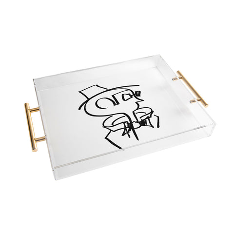 Leeana Benson Gentleman 1 Acrylic Tray