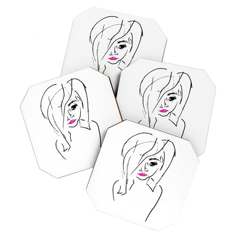 Leeana Benson Girl 2 Coaster Set