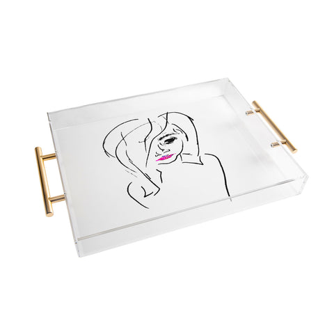 Leeana Benson Girl 2 Acrylic Tray