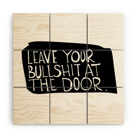 Leeana Benson Leave Your Bs Wood Wall Mural