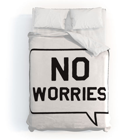 Leeana Benson No Worries Duvet Cover