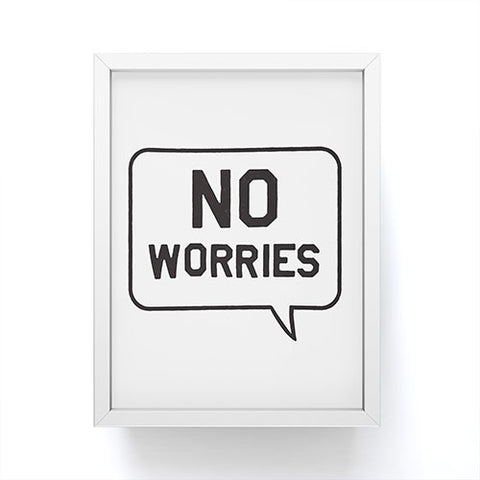 Leeana Benson No Worries Framed Mini Art Print