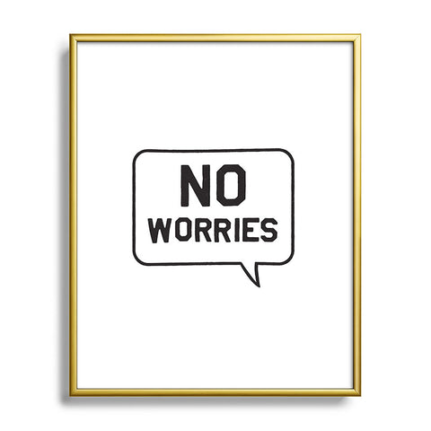 Leeana Benson No Worries Metal Framed Art Print