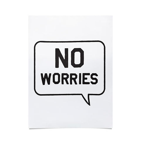 Leeana Benson No Worries Poster