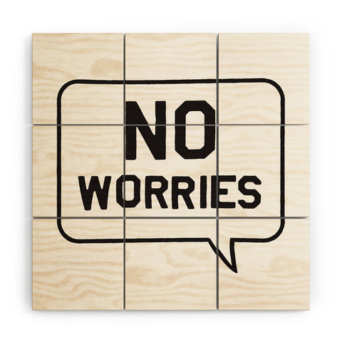 Leeana Benson No Worries Wood Wall Mural