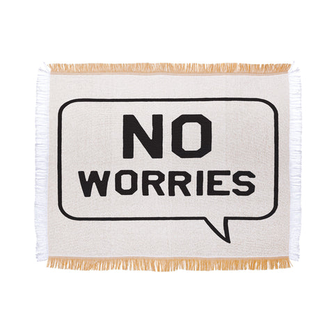 Leeana Benson No Worries Throw Blanket