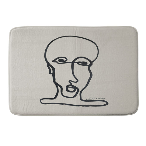 Leeana Benson Portrait 1 Memory Foam Bath Mat