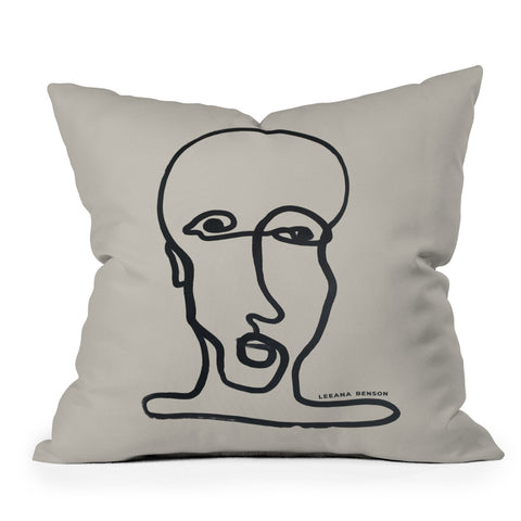 Leeana Benson Portrait 1 Throw Pillow