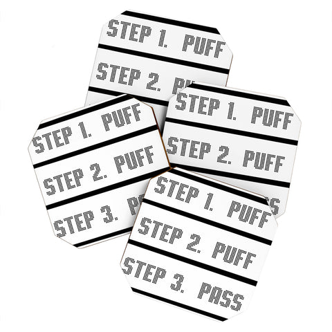 Leeana Benson Puff Puff Pass Coaster Set