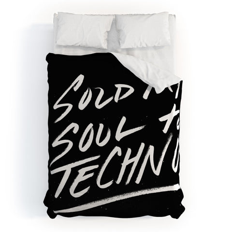 Leeana Benson Sold My Soul To Techno Duvet Cover