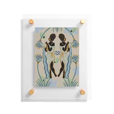 Leeya Makes Noise Aquarians Pour Floating Acrylic Print