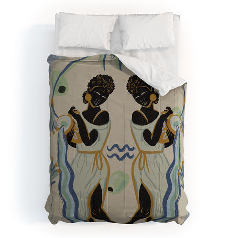 Leeya Makes Noise Aquarians Pour Comforter