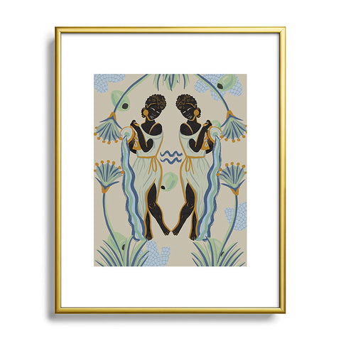 Leeya Makes Noise Aquarians Pour Metal Framed Art Print