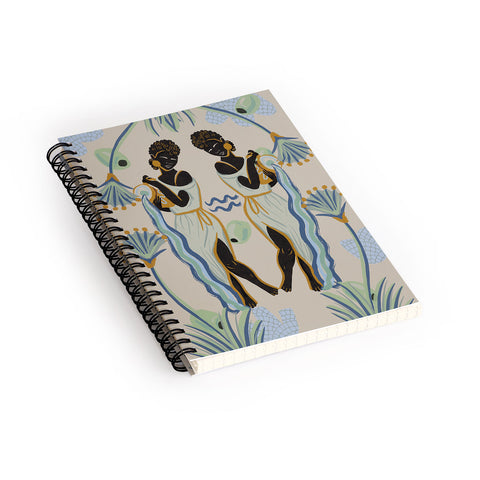 Leeya Makes Noise Aquarians Pour Spiral Notebook