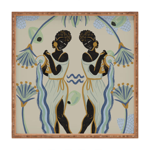 Leeya Makes Noise Aquarians Pour Square Tray